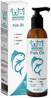Alternative view of Muvicado Fish Oil - Kedi ve Köpekler İçin Omega 3 ve Omega 6 Balık Yağı Bağışıklık Sistemi 200 ML