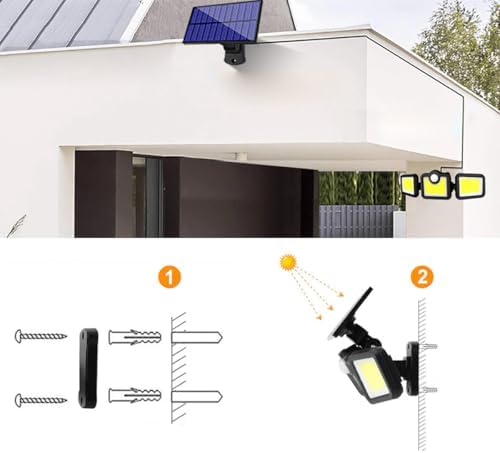 Alternative view of Güneş Enerjili Hareket Sensörlü, 3 Taraflı 171 Cob Led Aydınlatma/GT-SL15