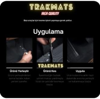 (kyb6228) 2013 4D UNİVERSAL PREMİUM YUMUŞAK OTO PASPAS GRİ DS3 ile uyumlu