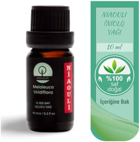 Unicuslife% 100 Saf Doğal Niaouli Yağı (Nioli), (Seyreltilmemiş) 10 ml
