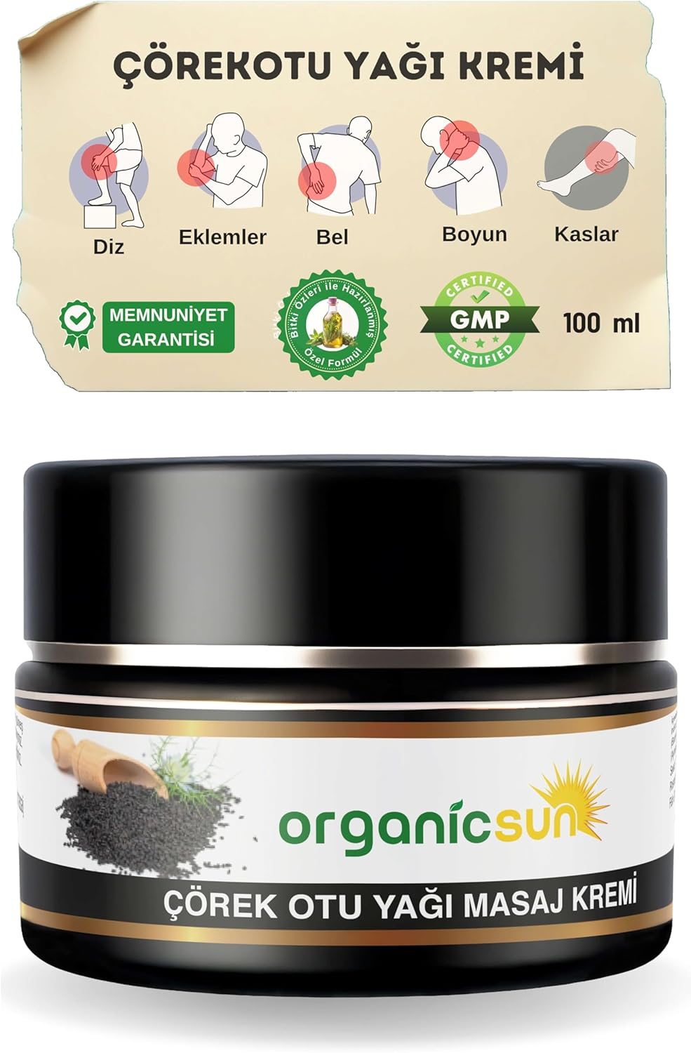Çörek Otu Yağlı Ağrı Masaj Kremi Kas Eklem 100 ml
