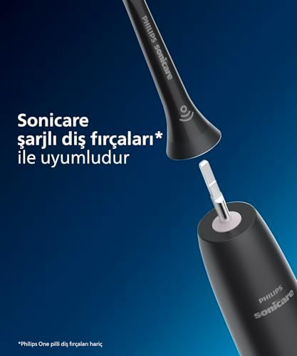 Sonicare Optimal Yedek Diş Fırçası Başlığı, 7 Kat Daha Fazla Plak Temizliği, Orta Yumuşak Fırça Başlığı, 2’li Paket, Siyah, HX6062/88
