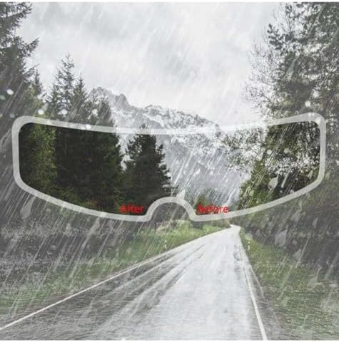Alternative view of Sis ve Yağmur İçin Motosiklet Kaskı Buğu Önleyici Film, Şeffaf ve Su Geçirmez, Kolay Uygulama, Kask Kalkanı Koruyucu, Yüksek Görüş Netliği, Dayanıklı ve Uzun Ömürlü Tasarım