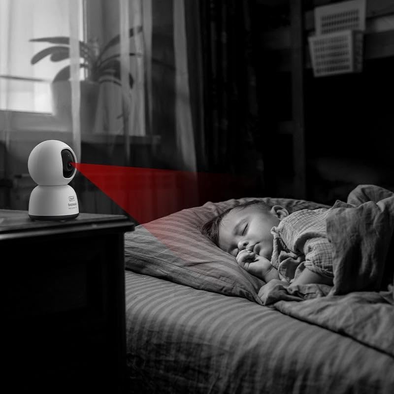 Security P1 Lite Indoor 2K 3MP Wi-Fi Güvenlik Kamerası AI Algılama, 8x Zoom, Alexa ve uyumlu