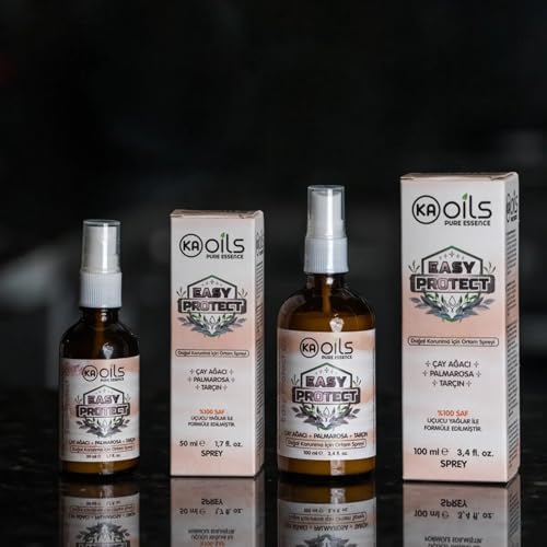 Alternative view of Easy Protect Doğal Ortam Spreyi 50 ml - Sivrisinek, Kene, Akar ve Haşerelere Karşı Doğal Koruma | 100% Pure Oil Blends | Palmarosa, Tarçın, Çay Ağacı