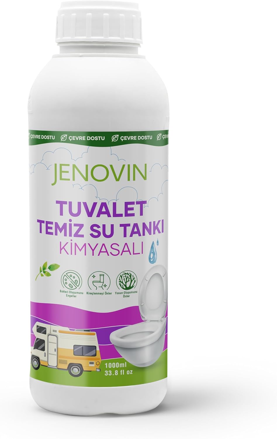 Karavan Tekne Yat Temiz Su Tankı Ve Kasetli Tuvalet Kimyasalı 1 L | Koku Ve Kireç Giderici