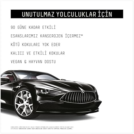 VAVANA Kağıt Araba Kokusu, Asma Oto Kokusu | 30 Gün Etkili | Araç içi Koku Giderici (Musk)