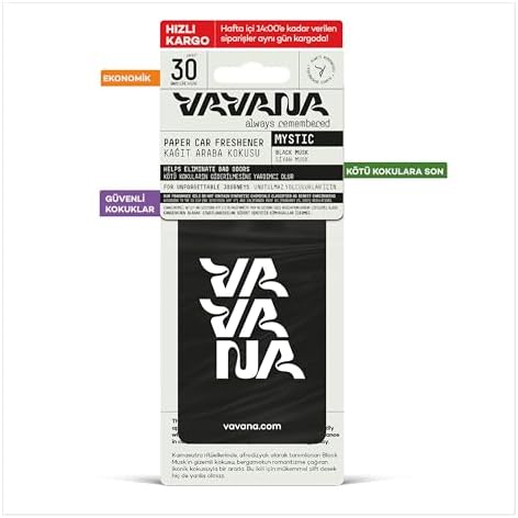 Alternative view of VAVANA Kağıt Araba Kokusu, Asma Oto Kokusu | 30 Gün Etkili | Araç içi Koku Giderici (Musk)