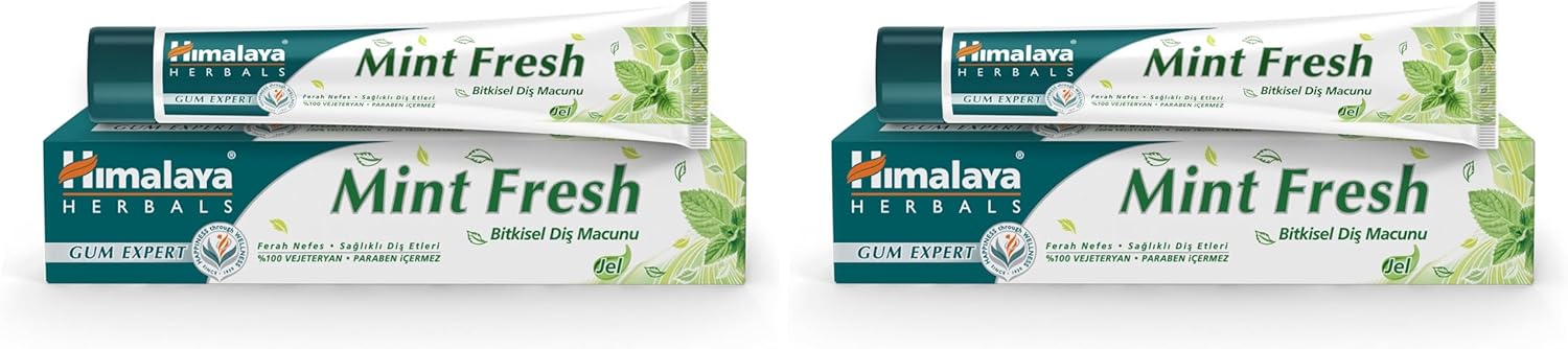 Alternative view of Himalaya Since 1930 Nane Ferahlığı Bitkisel Diş Macunu, Florürsüz, Parabensiz, Vejeteryan, Ferah Nefes, 75 ml 2li paket