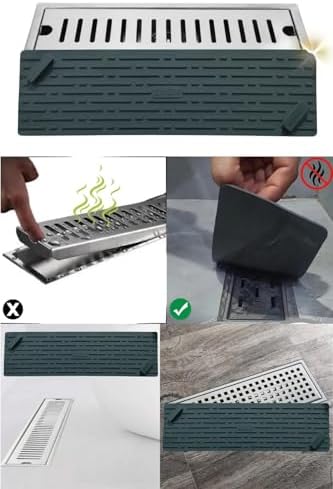Alternative view of Siyah Renk Uzun Model Kötü Koku Önleyici Silikon Mat Banyo Mutfak Lavabo Balkon Gider Tıpası Kapağı