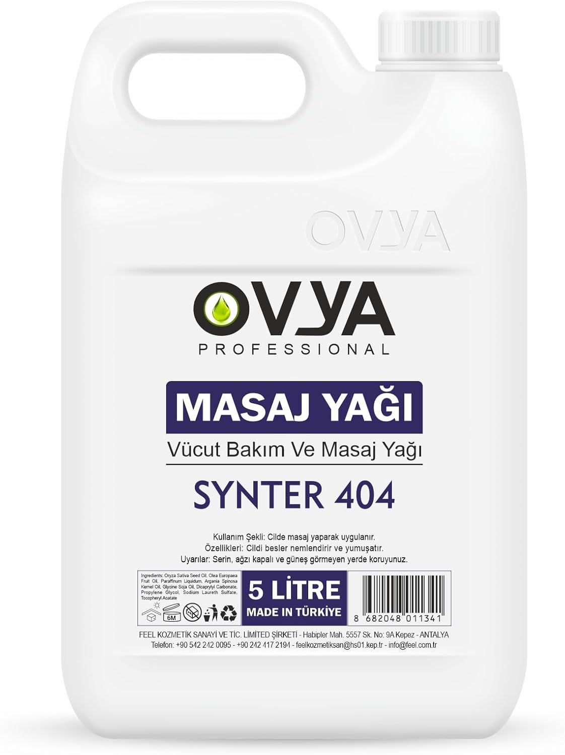 Alternative view of Profesyonel Kokusuz Naturel Spa Masaj Yağı 5Lt. (Synter404)