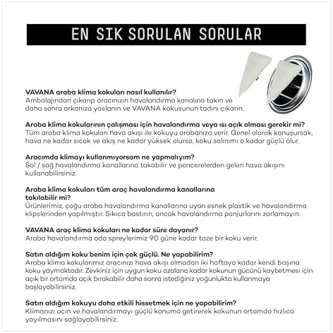 VAVANA Araba Klima Kokusu 2'li Set -Trio Oto Kokusu | BPA & Sıvı İçermez | 45 Gün Etkili (Bubble Gum | Satsuma)