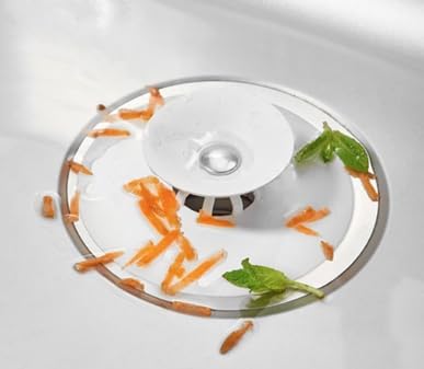 Ufo Lavabo & Küvet Tıkacı – Evrensel Lavabo Stopperi, Koku ve Sızıntı Önleyici Silikon Vantuzlu Tıkaç – Saç ve Artık Tutucu, Mutfak & Banyo Gideri için Uyumlu Sink Stopper