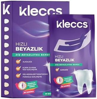 Diş Beyazlatma Bandı, Hızlı Beyazlık, 14 Paket-28 Bant, Hızlı Diş Beyazlatma Bandı, Günlük ve Bireysel Kullanıma Uygun
