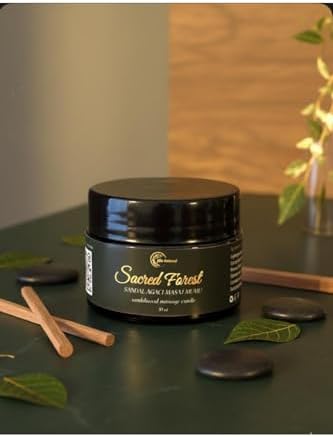 Aromaterapi Sandal Ağacı Kokulu Masaj Mumu 100 ml Doğal Bitkisel Yağlı Nemlendirici Etkili