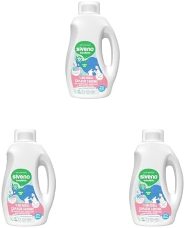 Siveno%100 Doğal Bebek Çamaşır Sabunu Kendinden Yumuşatıcılı Bitkisel Deterjan Konsantre Vegan 750 ml (3 paketi)