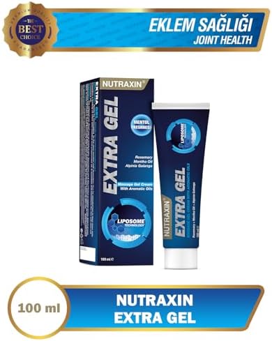 Alternative view of Nutraxin Gel – Glukozamin, Kondroitin, Şeytan Pençesi ve Ak Söğüt İçeren Masaj Jeli – 100 ml – Lipozom Teknolojili (3 paketi)