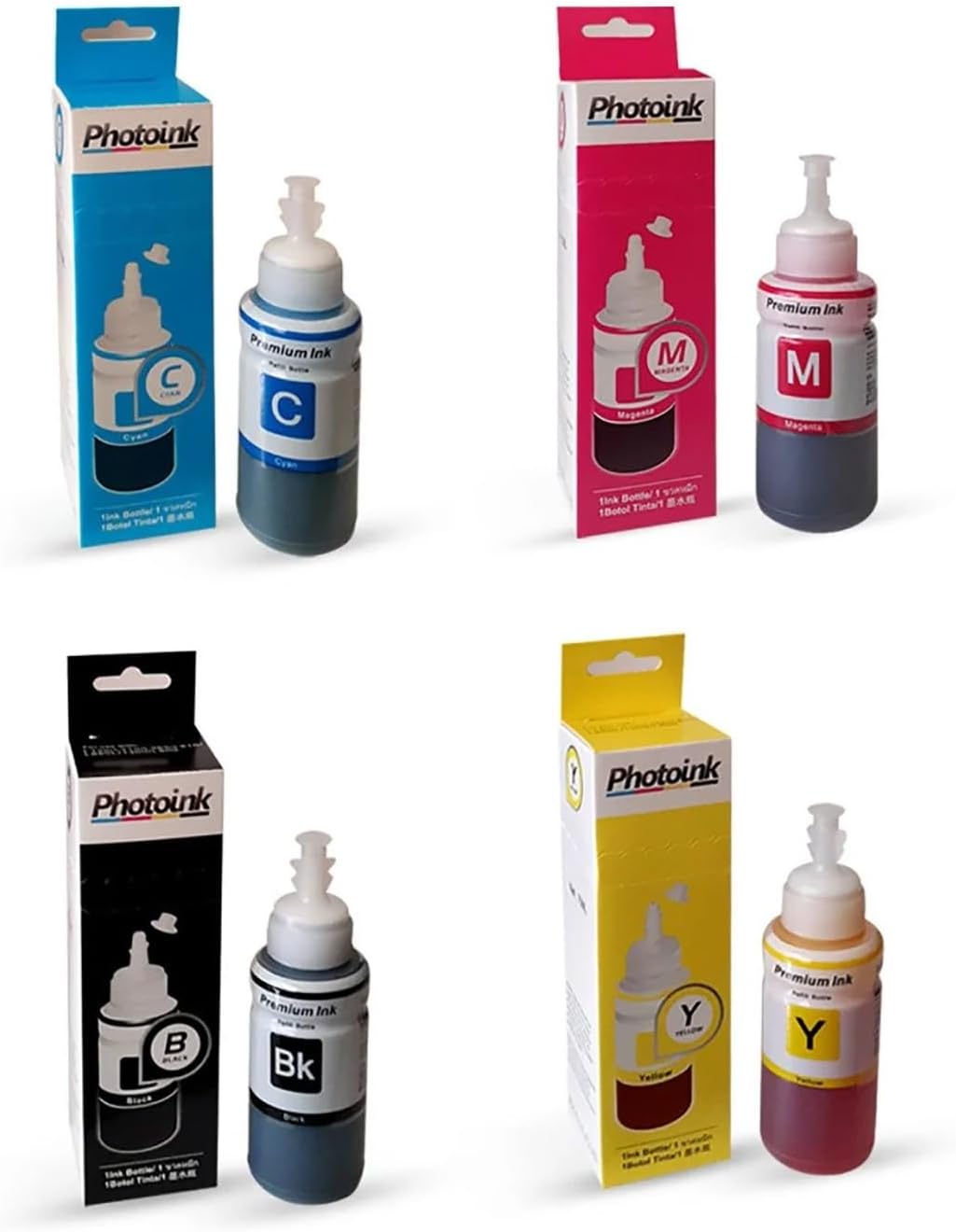 Alternative view of 4X70 ML Plus L Serisi Mürekkep, Epson Uyumlu 4 Renk Takim - L100/L110/L200/L210/L220/L300/L310/L355/L365/L455/L550/L565/L800/L810/L850/L1300/L1800/ L382/L386/L455/1455/L3050/L3060/L3070