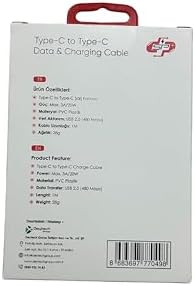 Power Type-C to Type-C Data ve Şarj Kablosu SWP-CACC01 - Beyaz