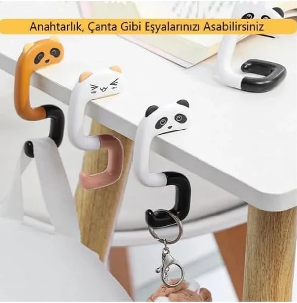 Alternative view of Çocuk Sıra Askısı Mobilya Askı Çanta Şapka Kablo Sevimli Figürlü Katlanabilir Kanca 1Adet