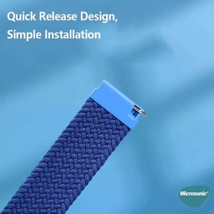 Alternative view of GTR 2 47mm Kordon, (Medium Size, 155mm) Braided Solo Loop Band (GTR 2 ile Uyumlu Kordon, Akıllı Saat Kayışı)