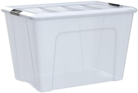 Alternative view of Ohyama, Saklama kutuları, saklama kutusu, çok fonksiyonlu, 4'lü plastik kutu seti, 60 l, kapak, ergonomik sap, ofis, ev – DDNTB-60 - şeffaf