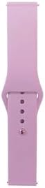 (4735) Mor Band Serisi 22mm Klasik Kordon Silikon Strap Kayış-Mor Galaxy 46mm ile uyumlu