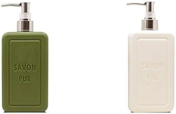 Savon De Savon Pur Vegan Sıvı Sabun Yeşil (500 ml) xSavon De Savon Pur Vegan Sıvı Sabun Beyaz (500 ml)