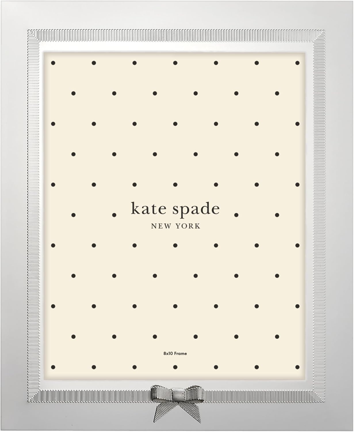 Spade New York Grace Avenue 8" X 10" Çerçeve, Gümüş Kaplama Damgalı Çelik, Metalik, 1,2 kg