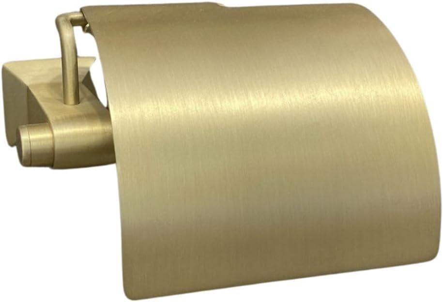 Alternative view of Bowlıne Kapaklı Tuvalet Kağıtlığı Mat Altın 92X95X157 Mm Renksiz Tek Ebat Ba1001 010 Bb