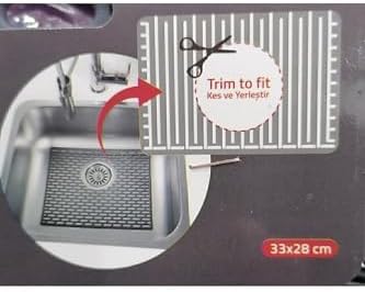 Dikdörtgen Silikon Lavabo Buzluk Matı 33X28 Cm Renk 1 Adet Gp115