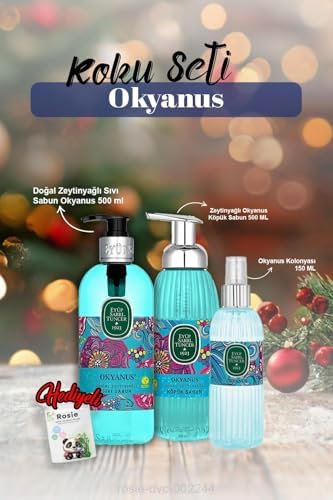 Alternative view of Okyanus Kolonya 150ml, Köpük ve Sıvı Sabun 500ml ve Rosie Pamuk