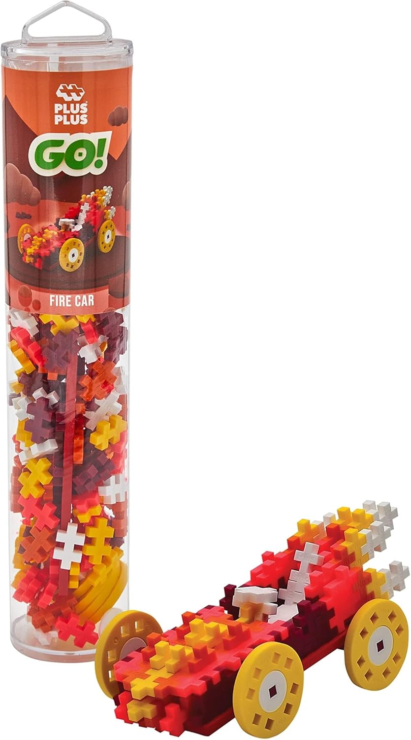 PLUS PLUS COLOR CARS FIRE / 200 PCS TUBE