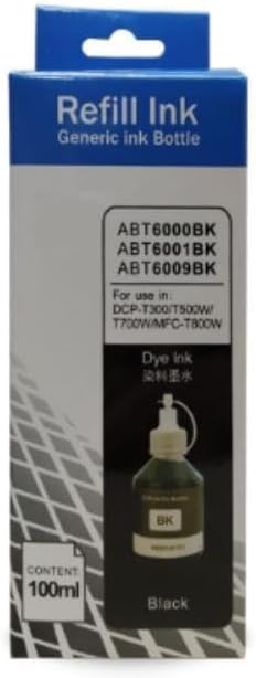 UYUMLU BT-6000BK /DCP-T300 DCP-T500W DCP-T700W MFC-T800W / MFC-910 Siyah Muadil Mürekkep