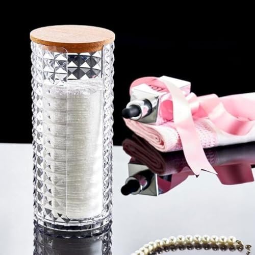 Ahşap Kapaklı 3'lü Organizer Set, Model Modern Pamukluk Düzenleyici Şık 3'lü Pamukluk Set - Şık ve Fonksiyonel Ahşap Kapaklı 3'lü Organizer Set