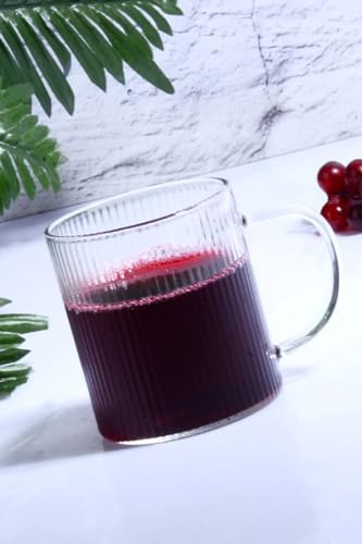 Üfleme Cam Kulplu Kupa Bardak