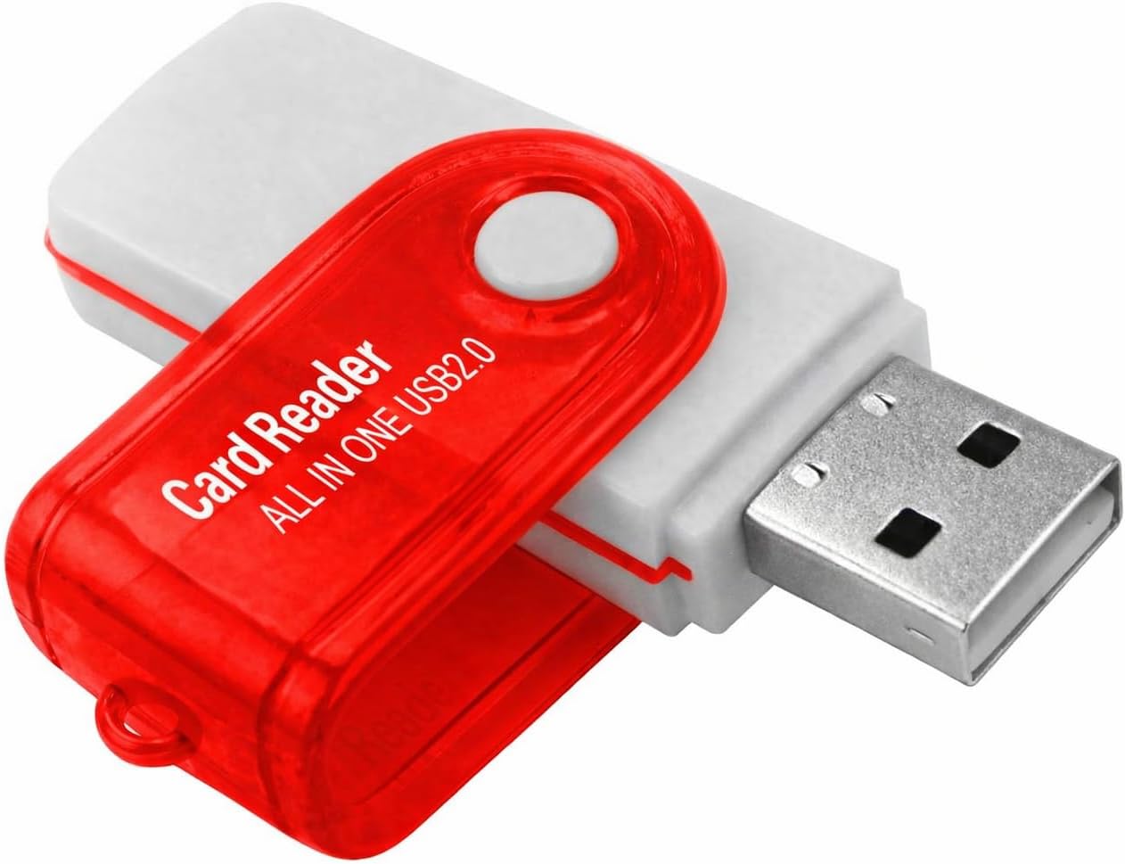 Alternative view of PC için USB SD Kart Okuyucu, Micro SD Karttan USB Adaptörüne, Kamera için MS Duo/Micro MS Kart Okuyucu Hafıza Kartı Okuyucu, PC/Dizüstü Bilgisayar için Kart Okuyucu Kırmızı