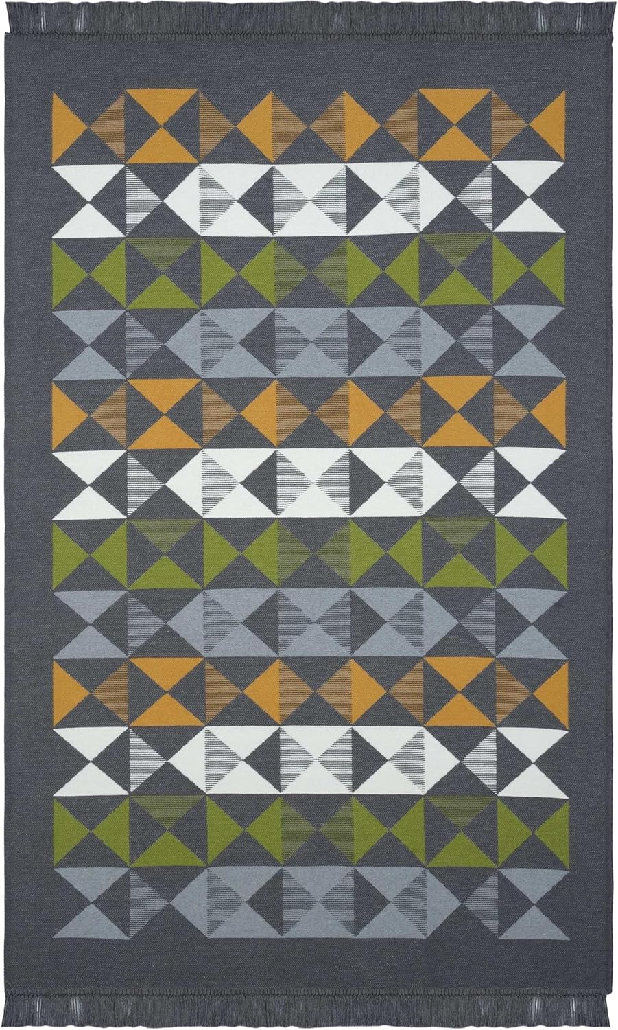 Alternative view of Lovely Koyu Gri Kilim Halı Çift Taraflı Makinede Yıkanabilir Mutfak Balkon Banyo Kilimi