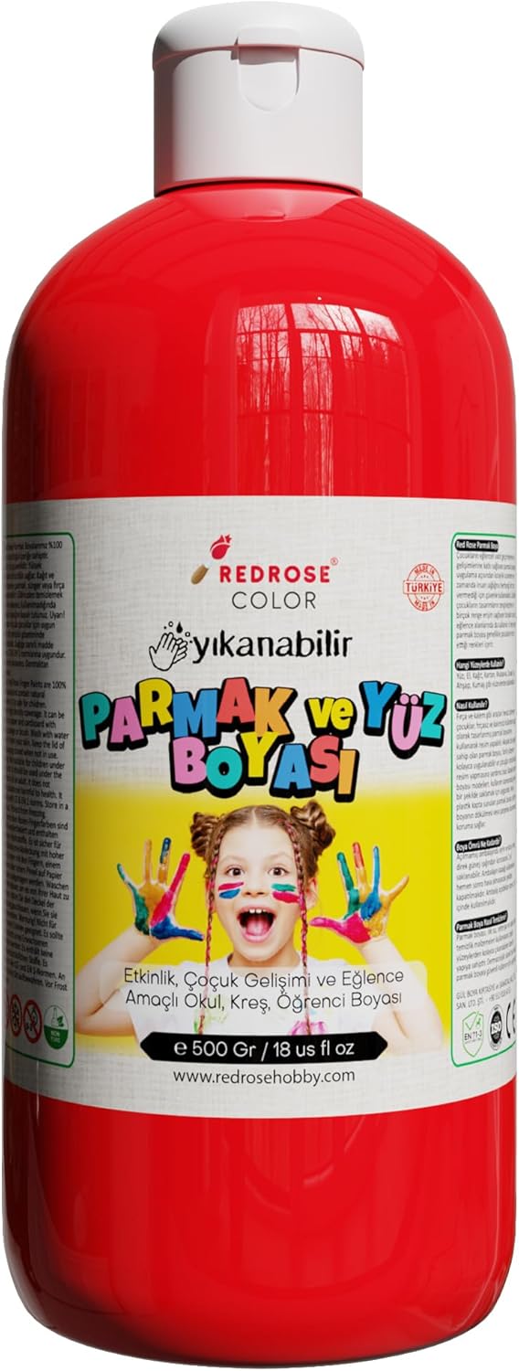 Kırmızı Parmak Boyası 500 gr