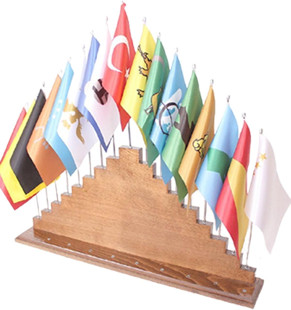 Alternative view of ZC Bayrak Eski Türk Devletleri Bayrak Seti 17 Adet