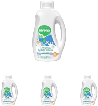 Alternative view of Siveno%100 Doğal Çamaşır Sabunu Bitkisel Deterjan Yumuşatıcı Gerektirmez Konsantre Vegan 750 ml (4 paketi)