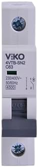 Alternative view of 4VTB-1C63 Otomatik Sigorta 4,5kA C Tipi 1 Kutup 63A