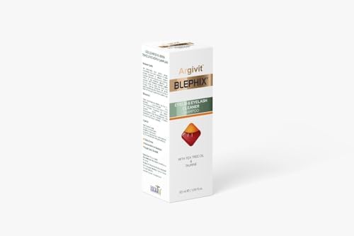 Argivit Blephix Göz Çevresi ve Kirpik Temizleyici Köpük Şampuan 50 ml Çay Ağacı Yağı ve Taurin ile Antibakteriyel Nemlendirici