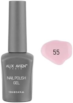 Açık Pembe Kalıcı Oje 55-Yoğun Renk Veren Jel Oje 12 ml-Nail UV Gel Polish 55