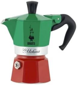 Alternative view of - Italia: 1 Cup Ocak Üstü Espresso Pişirici - 40ml - Karma Renk - Alüminyum Gövde - Patentli Güvenlik Valfi - Tüm Ocak Türleri İçin Uygundur (İndüksiyon Hariç)