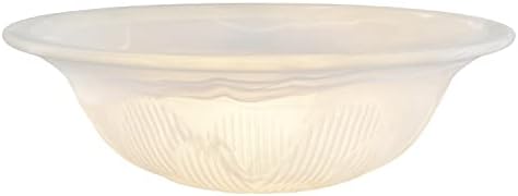 Aspen Creative 25016-65-1, Sıva/Yarı Gömme Montaj Alabaster Cam Gölge, 1/2 inç Orta Delik, 11-3/4" Çap x 3-7/8" Yükseklik - Görsel 3