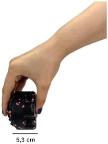 Actifoam Twister Semi Massage Ball Twister Yarım Masaj Topu (7,2x7,2x5,3 cm, Siyah + Pembe) - Görsel 3