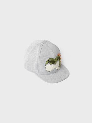 NAME IT Erkek Bebek NMMMONTE GIGANTOSAURUS CAP VDE Cap Şapka Açık Gri Melanj 48/49