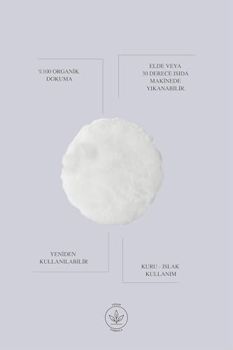 Alternative view of Reusable 100% Organic Cleansing Pads (3 pieces in 1) Makyaj Temizleme Pamuğu