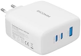 100W GaN 3 Portlu USB-C + USB-A Şarj Aleti QC5.0 PD, iPad,,, Notebook, Uyumlu Hızlı Şarj Cihazı + 100W Type-C Şarj Kablosu 2 Metre